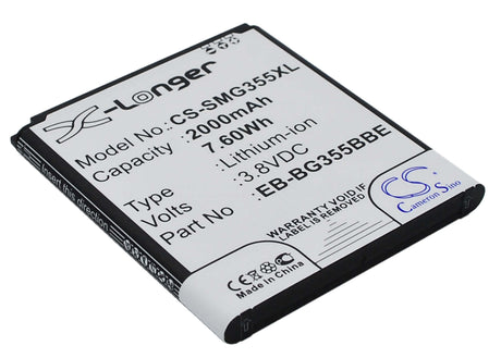 Battery For Samsung Sm-g355, Sm-g355h, Galaxy Core 2 3.8v, 2000mah - 7.60wh Mobile, SmartPhone Cameron Sino Technology Limited   