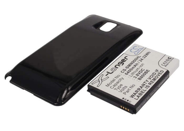 Battery For Samsung Sm-n900, Sm-n9005, Galaxy Note 3, Black Cover 3.8v, 6400mah - 24.32wh Mobile, SmartPhone Cameron Sino Technology Limited   