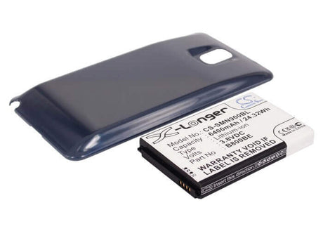 Battery For Samsung Sm-n900, Sm-n9005, Galaxy Note 3 Blue Cover 3.8v, 6400mah - 24.32wh Mobile, SmartPhone Cameron Sino Technology Limited   