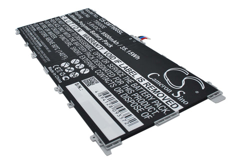 Battery For Samsung Sm-t900, Sm-t905, Galaxy Tabpro 12.2 3.8v, 9500mah - 36.10wh Tablet Cameron Sino Technology Limited   