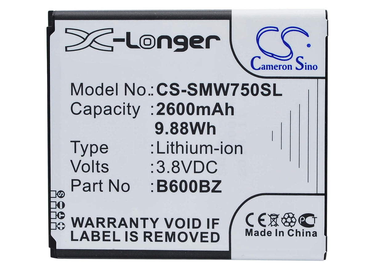 Battery For Samsung Sm-w750v, Ativ Se, Ativ Se Neo 3.8v, 2600mah - 9.88wh Mobile, SmartPhone Cameron Sino Technology Limited   