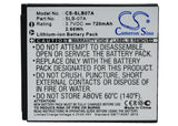 Battery For Samsung St50, St500, St550, St600, 3.7v, 720mah - 2.66wh Camera Cameron Sino Technology Limited   