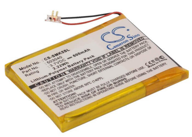 Battery For Samsung Yp-k5, Yp-k5j 3.7v, 600mah - 2.22wh Media Player Cameron Sino Technology Limited   