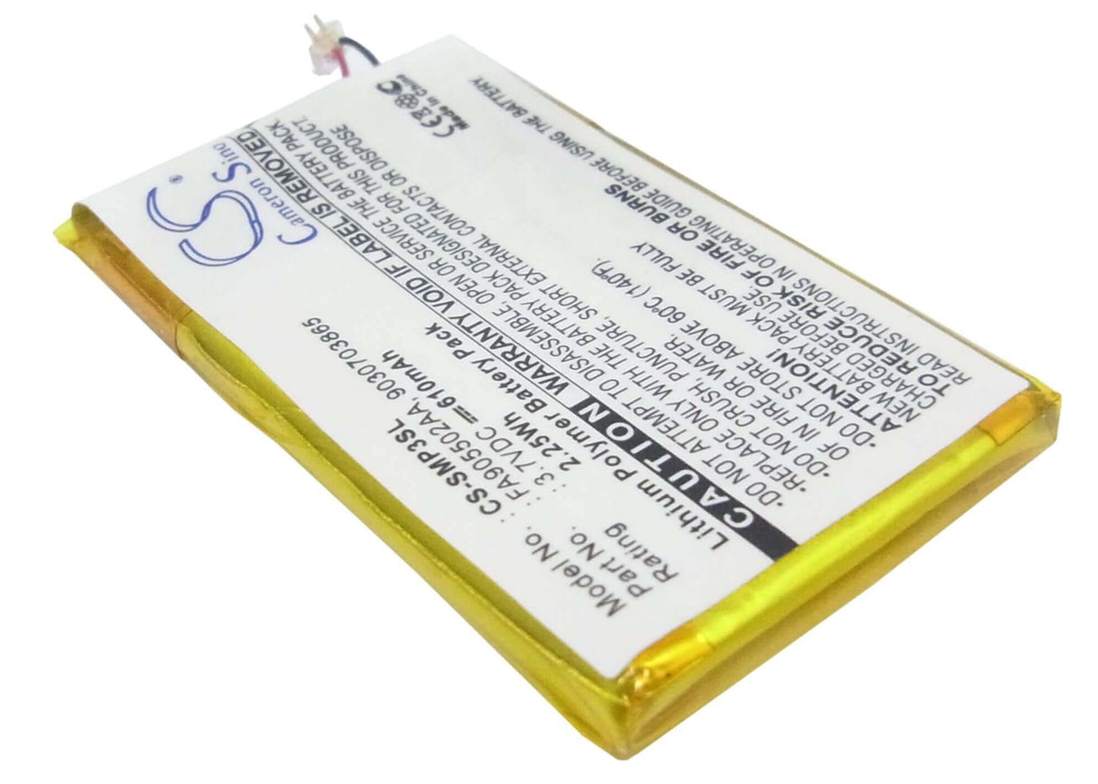 Battery For Samsung Yp-p3, Yp-p3cb/xsh, Yp-p3jeb/xaa 3.7v, 610mah - 2.26wh Media Player Cameron Sino Technology Limited (Suspended)   