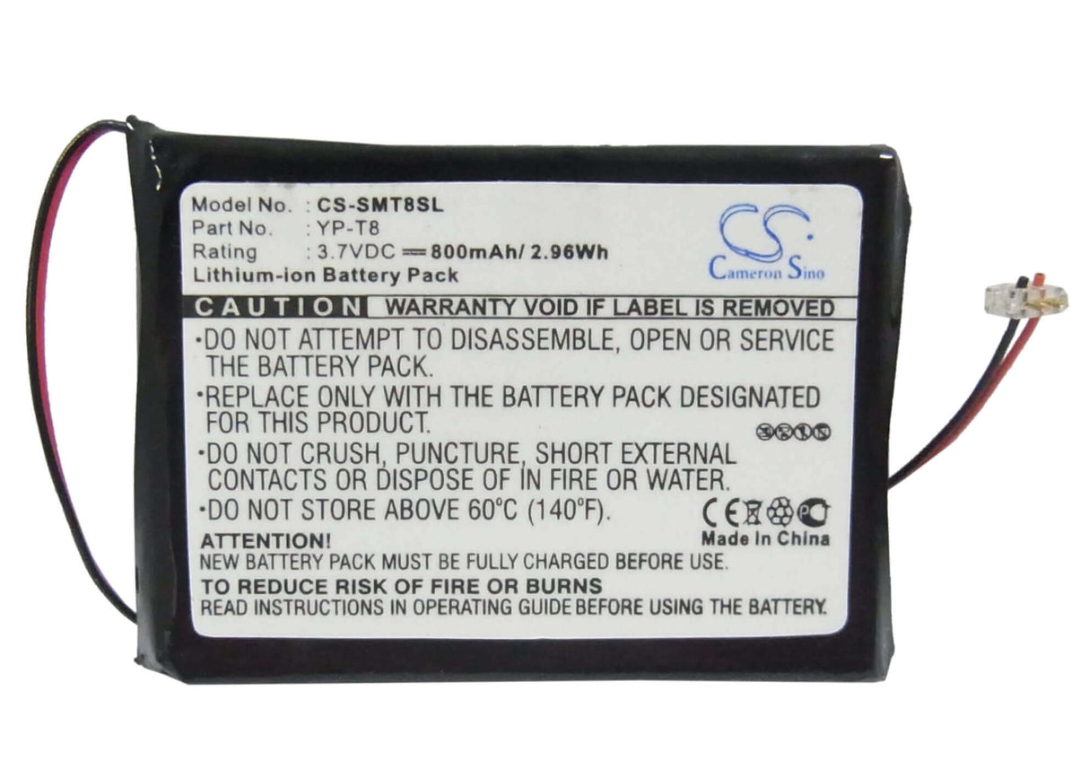 Battery For Samsung Yp-t8 3.7v, 800mah - 2.96wh Media Player Cameron Sino Technology Limited   