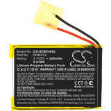 Battery For Sandisk, Sansa, Clip, Sport 3.7v, 220mah - 0.81wh Media Player Cameron Sino Technology Limited   