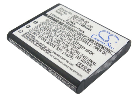 Battery For Sanyo Dmx-cg100, Dmx-cg102, Dmx-cg11, Dmx-cg110, 3.7v, 740mah - 2.74wh Camera Cameron Sino Technology Limited   