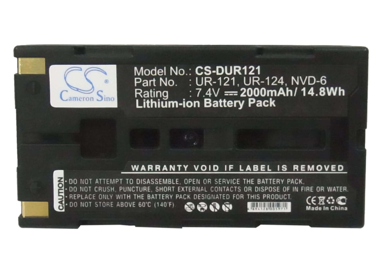 Battery For Sanyo Idshot Idc-1000, Idshot Idc-1000z, 7.4v, 2000mah - 14.80wh Camera Cameron Sino Technology Limited   