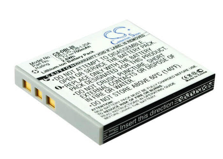 Battery For Sanyo Xacti Dmx-c1, Xacti Dmx-c4(d), 3.7v, 700mah - 2.59wh Camera Cameron Sino Technology Limited   