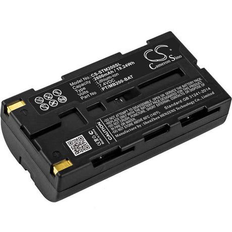 Battery For Sato, Mb200, Mb200i, Mp350 7.4v, 2600mah - 19.24wh Batteries for Electronics Cameron Sino Technology Limited   