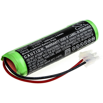 2.4V, Ni-CD, 1600mAh, Emergency Lighting battery fits Schneider, Td310232, Luxa, Ova Luxa, 3.84Wh