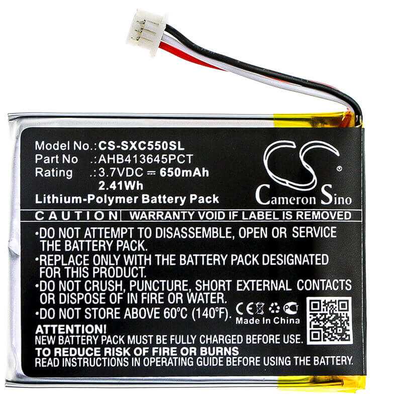 Battery For Sennheiser, Pxc 550 3.7v, 650mah - 2.41wh Wireless Headset Cameron Sino Technology Limited   