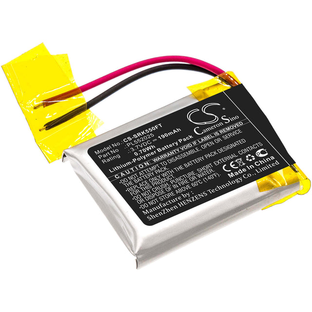 Battery For Shark, 550r 3.7v, 190mah - 0.70wh Batteries for Electronics Cameron Sino Technology Limited   