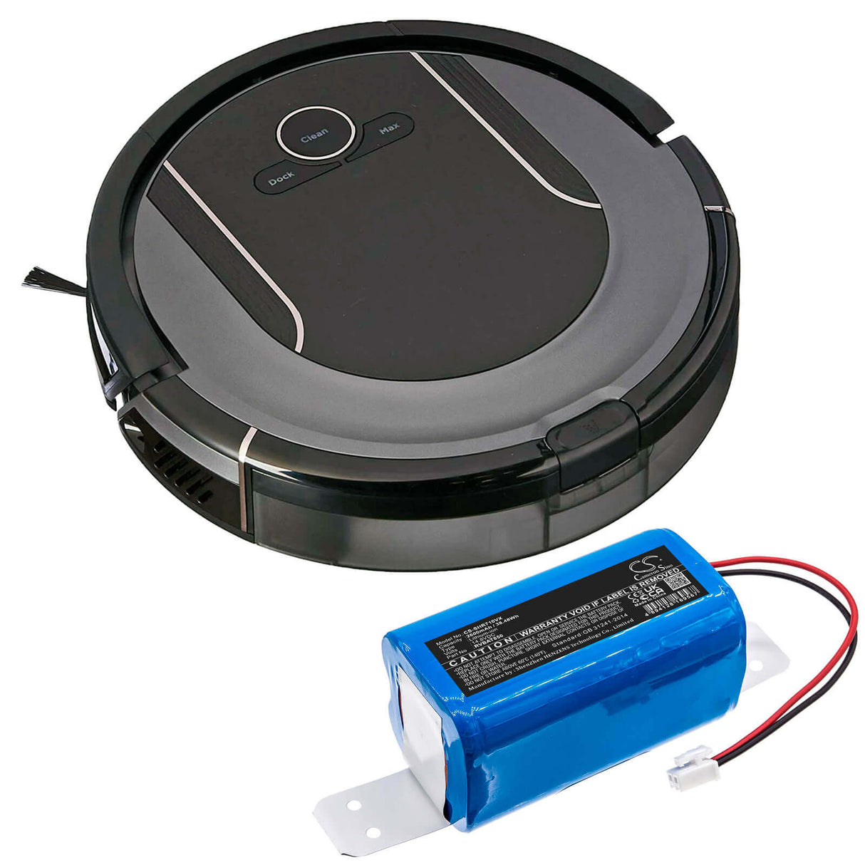 Battery For Shark, Ion Robot Vacuum Cleaning Syst, Ion Robot Vacuum Cleaning System 14.8v, 2600mah - 38.48wh Vacuum Cameron Sino Technology Limited   