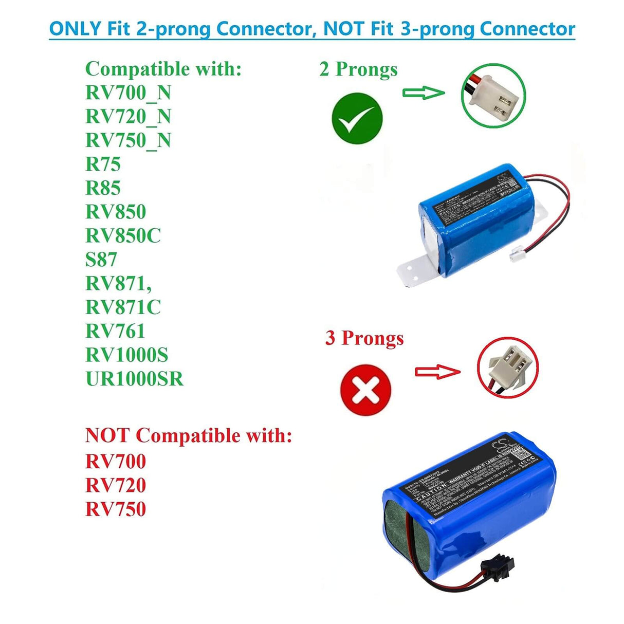 Battery For Shark, Ion Robot Vacuum Cleaning Syst, Ion Robot Vacuum Cleaning System 14.8v, 3400mah - 50.32wh Vacuum Cameron Sino Technology Limited   