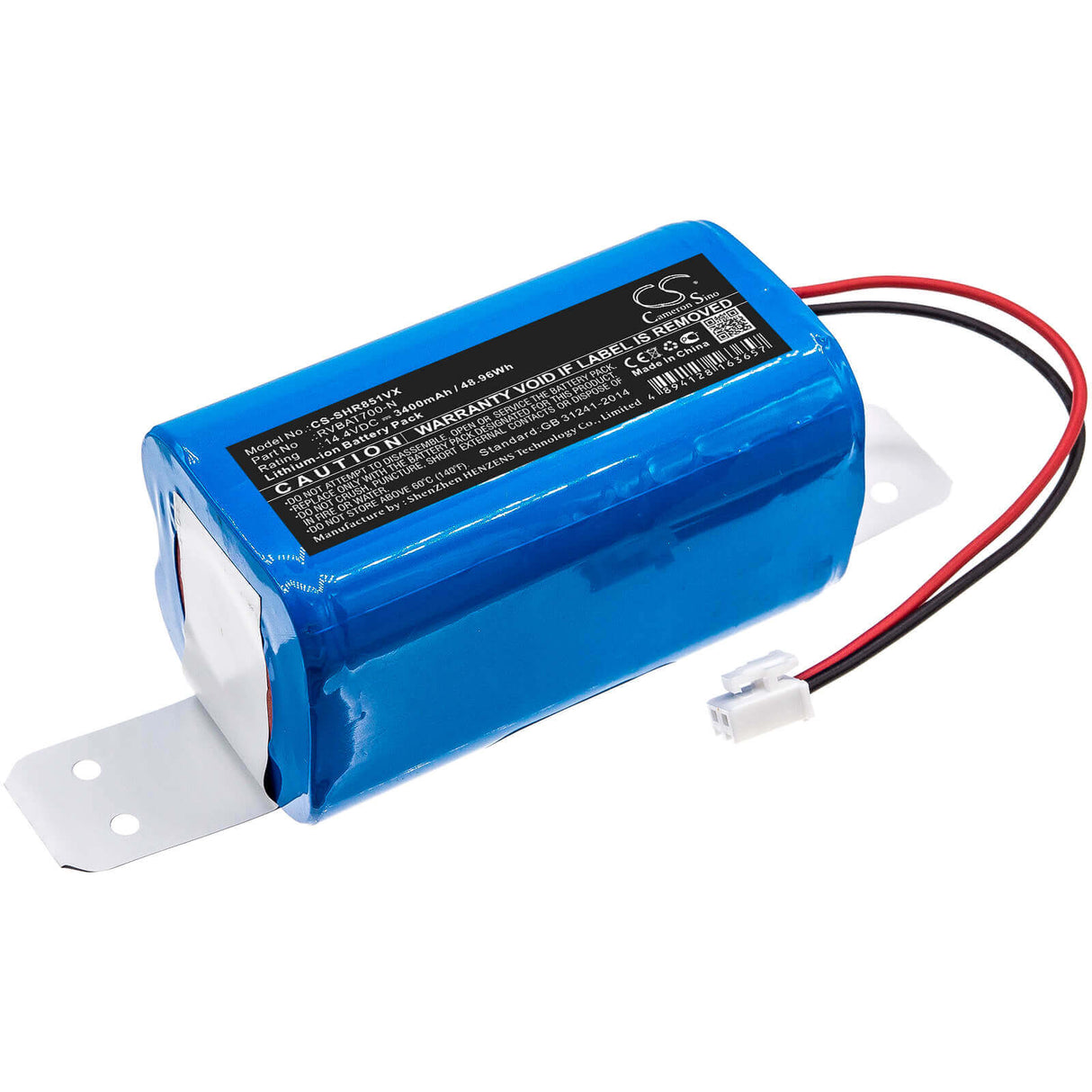 Battery For Shark, Rv700_n, Rv720_n, Rv725_n 14.4v, 3400mah - 48.96wh Vacuum Cameron Sino Technology Limited   