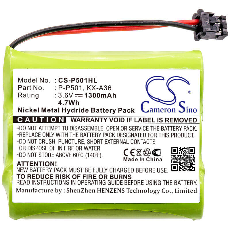 Battery For Sharp, 3600, Cl100w, Cl200, Cl300, 3.6v, 1300mah - 4.68wh Cordless Phone Cameron Sino Technology Limited (Cordless Phone)   