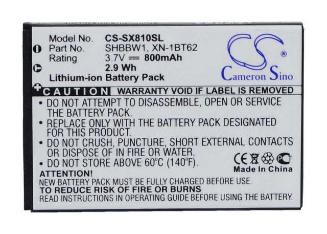 Battery For Sharp 8010c, 9010, 825sh 3.7v, 650mah - 2.41wh Mobile, SmartPhone Cameron Sino Technology Limited   