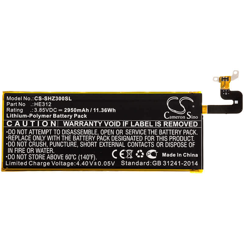 Battery For Sharp, Fs8009, L900s, Z3 3.85v, 2950mah - 11.36wh Mobile, SmartPhone Cameron Sino Technology Limited   