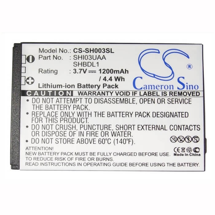 Battery For Sharp Galapagos 003sh, 003sh, Dm009sh 3.7v, 1200mah - 4.44wh Mobile, SmartPhone Cameron Sino Technology Limited   