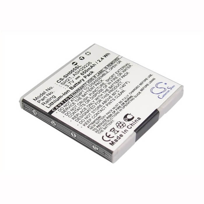 Battery For Sharp Sh-02a, Sh-01b, Sh-02b 3.7v, 650mah - 2.41wh Mobile, SmartPhone Cameron Sino Technology Limited (Suspended)   