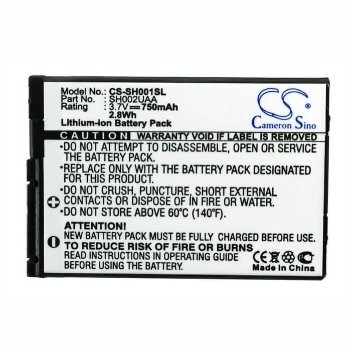 Battery For Sharp Sh001, Sh002, Sh004 3.7v, 750mah - 2.78wh Mobile, SmartPhone Cameron Sino Technology Limited   