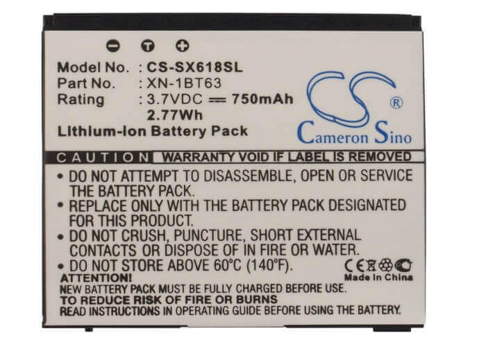 Battery For Sharp Sh6110, Sh6110c, Sh6118 3.7v, 750mah - 2.78wh Mobile, SmartPhone Cameron Sino Technology Limited   