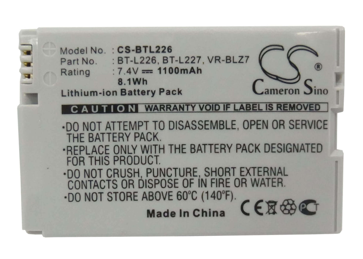 Battery For Sharp Vl-35u, Vl-55u, Vl-75, Vl-75u, 7.4v, 1100mah - 8.14wh Batteries for Electronics Cameron Sino Technology Limited (Suspended)   