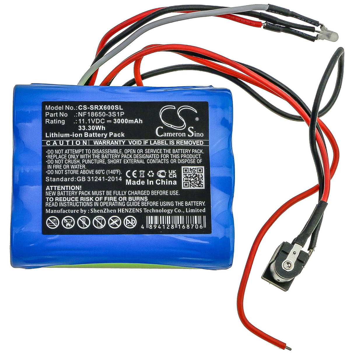 Battery For Sherpa, Sx-lis06b 11.1v, 3000mah - 33.30wh Gardening Tools Cameron Sino Technology Limited   