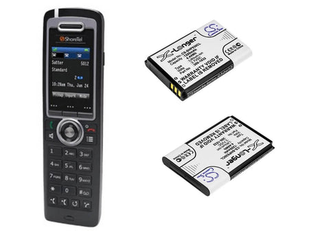 Battery For Shoretel, Ip930d, 3.7v, 1200mah - 4.44wh Cordless Phone Cameron Sino Technology Limited (Cordless Phone)   