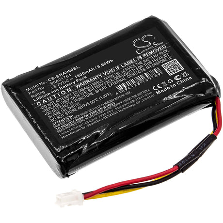 Battery For Shure, Sha900 3.7v, 1800mah - 6.66wh Batteries for Electronics Cameron Sino Technology Limited   