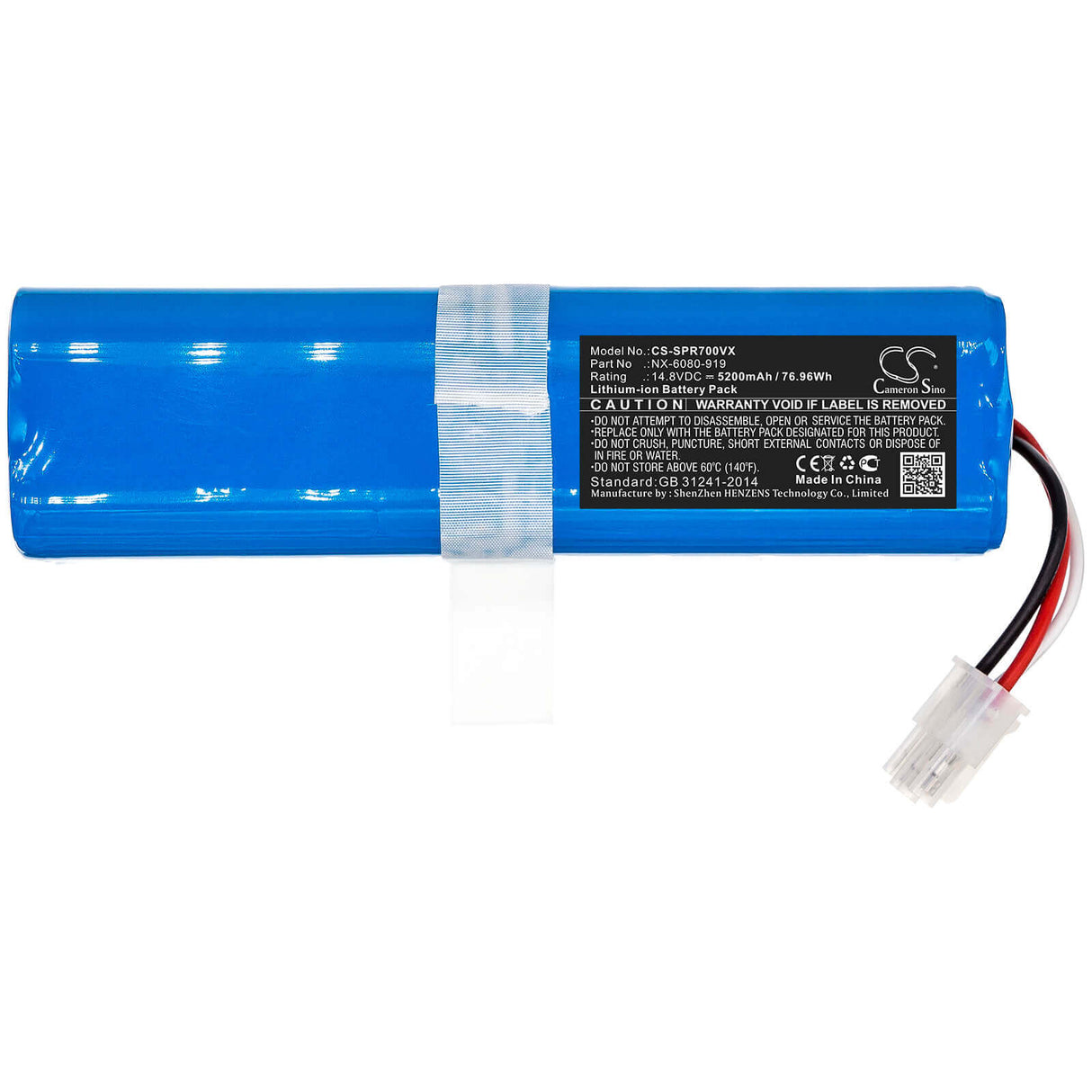 Battery For Sichler, Pcr-7000 14.8v, 5200mah - 76.96wh Vacuum Cameron Sino Technology Limited   