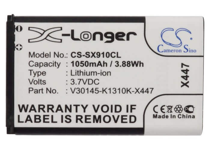 Battery For Siemens, Gigaset Sl910, Gigaset Sl910a, 3.7v, 1050mah - 3.89wh Cordless Phone Cameron Sino Technology Limited (Cordless Phone)   