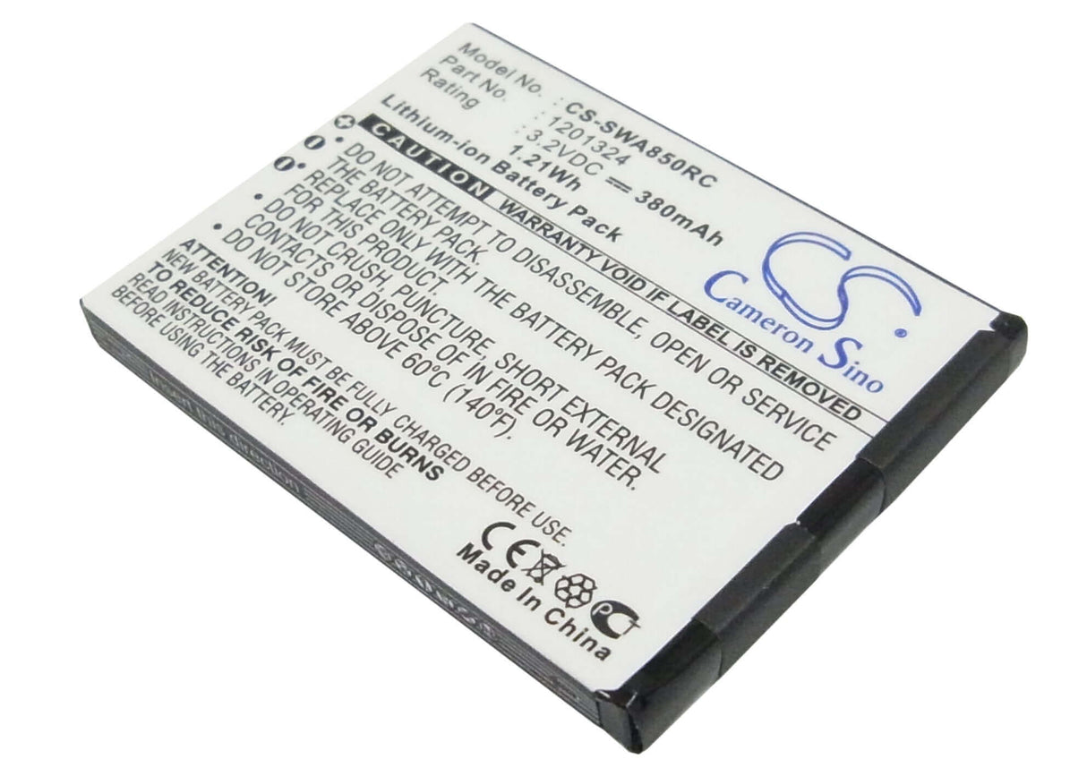 Battery For Sierra Wireless Aircard 595u, Aircard 875u, Aircard 880u 3.2v, 380mah - 1.22wh Hotspot Cameron Sino Technology Limited   