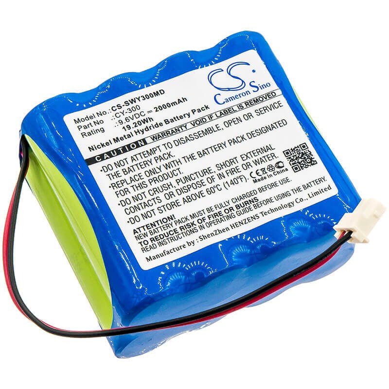 Battery For Smiths, Cy-300, 9.6v, 2000mah - 19.20wh Batteries for Electronics Cameron Sino Technology Limited (Medical)   