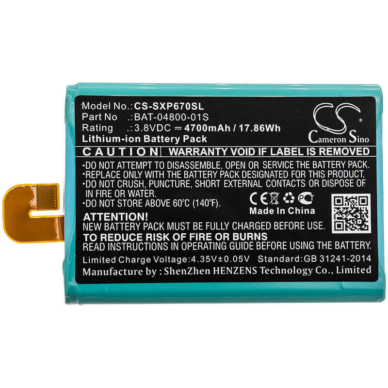 Battery For Socketmobile, Sonim Xp6, Sonim Xp6700, Sonim Xp7 3.8v, 4700mah - 17.86wh Mobile, SmartPhone Cameron Sino Technology Limited   