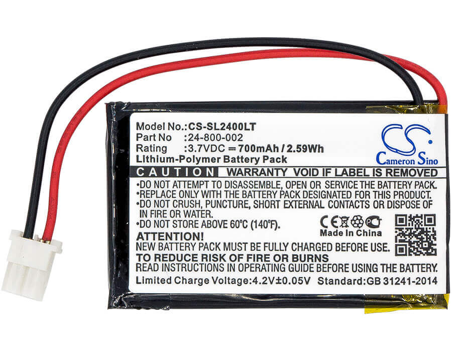 Battery For Solar Led Light, Sl-24000 3.7v, 700mah - 2.59wh LED Light Cameron Sino Technology Limited   