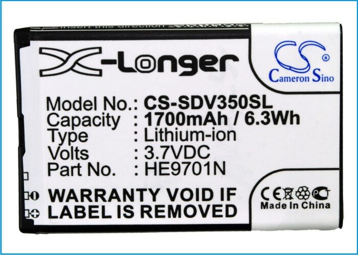 Battery For Sonocaddie G-4l, V350, V500 3.7v, 1700mah - 6.29wh Electronic Magnifier Cameron Sino Technology Limited   