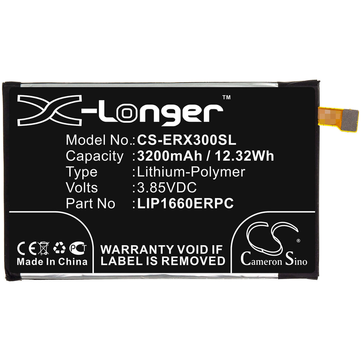 Battery For Sony, 801so, H8416, H9436 3.85v, 3200mah - 12.32wh Mobile, SmartPhone Cameron Sino Technology Limited   