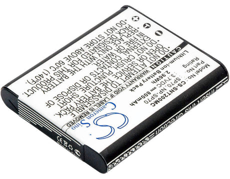 Battery For Sony Bloggie Duo, Bloggie Mhs-fs2, 3.7v, 800mah - 2.96wh Camera Cameron Sino Technology Limited   