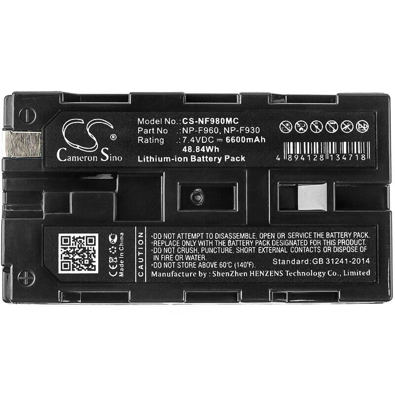 Battery For Sony, Ccd-rv100, Ccd-rv200, Ccd-sc5, Ccd-sc5/e 7.4v, 6600mah - 48.84wh Camera Cameron Sino Technology Limited   