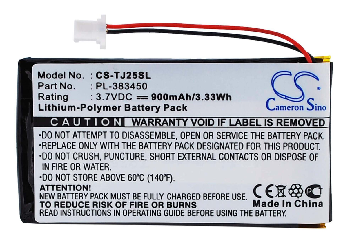 Battery For Sony Clie Peg-tj25, Clie Peg-tj35 3.7v, 900mah - 3.33wh PDA, Pocket PC Cameron Sino Technology Limited   