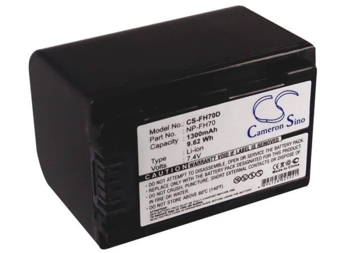 Battery For Sony Cr-hc51e, Dcr-30, Dcr-dvd103, Dcr-dvd105, 7.4v, 1300mah - 9.62wh Camera Cameron Sino Technology Limited   