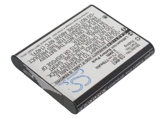 Battery For Sony Cyber-shot Dsc-s950p, Cyber-shot Dsc-s950s, 3.7v, 770mah - 2.85wh Camera Cameron Sino Technology Limited   