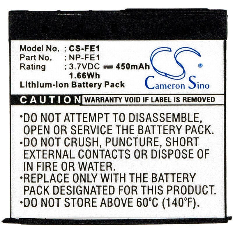 Battery For Sony Cyber-shot Dsc-t7, Cyber-shot Dsc-t7/b, 3.7v, 450mah - 1.67wh Camera Cameron Sino Technology Limited   