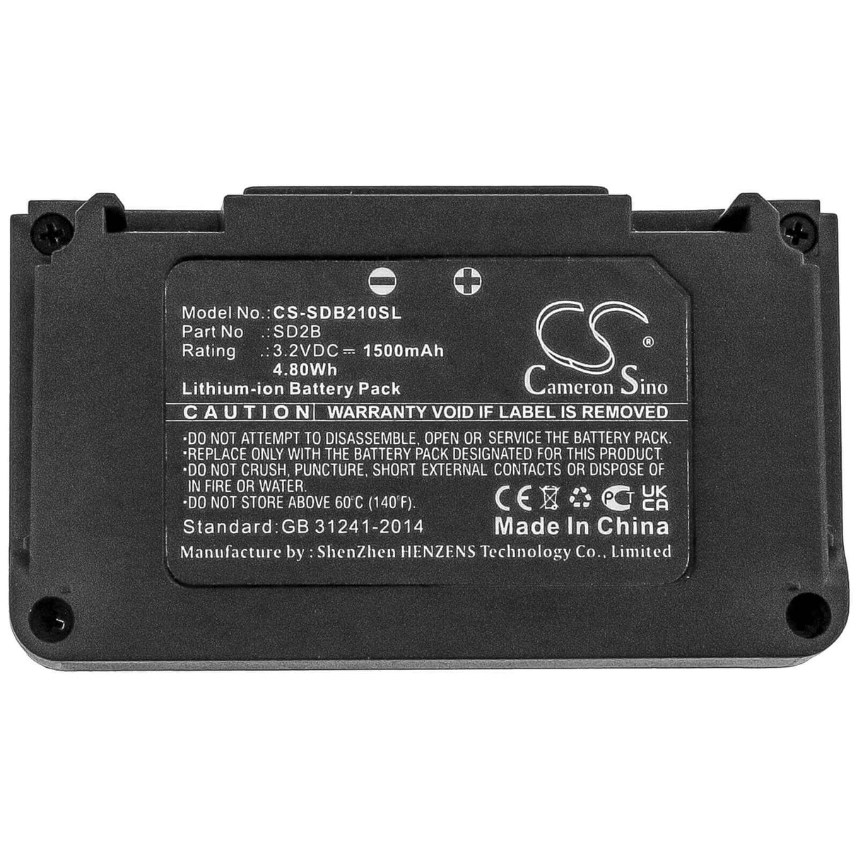 Battery For Sony, D21, D22, D25 3.2v, 1500mah - 4.80wh Microphone Cameron Sino Technology Limited   