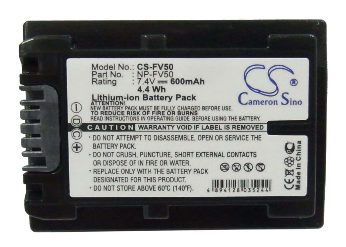 Battery For Sony Dcr-dvd403, Dcr-dvd505, Dcr-hc23e, Dcr-hc27, 7.4v, 600mah - 4.44wh Camera Cameron Sino Technology Limited   