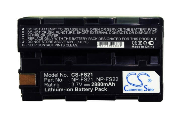 Battery For Sony Dcr-pc1, Dcr-pc1e, Dcr-pc2, Dcr-pc2e, 3.7v, 2880mah - 10.66wh Camera Cameron Sino Technology Limited   