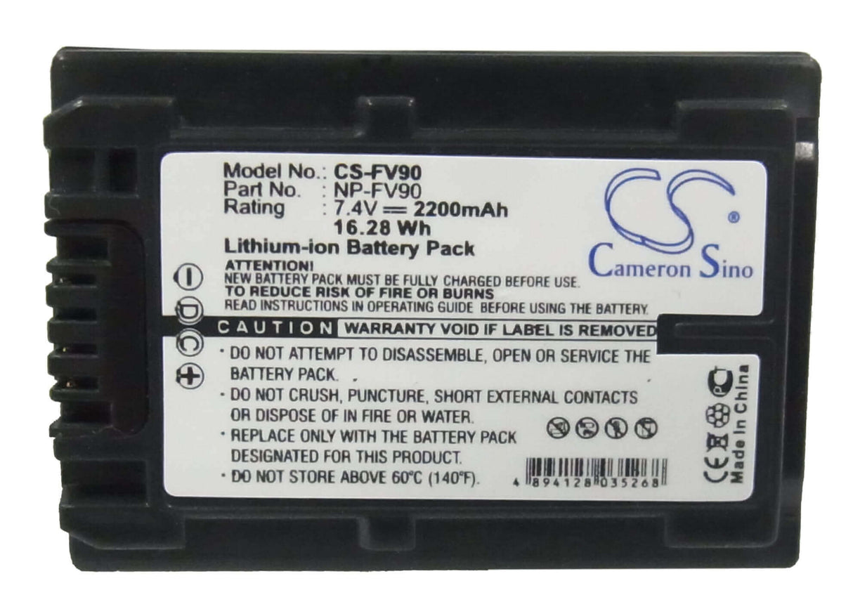 Battery For Sony Dcr-sr100, Dcr-sr300, Dcr-sr60, Dcr-sr62, 7.4v, 2200mah - 16.28wh Camera Cameron Sino Technology Limited   