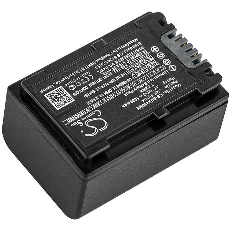 Battery For Sony, Fdr-ax33, Fdr-ax40 7.3v, 1030mah - 7.52wh Camera Cameron Sino Technology Limited   